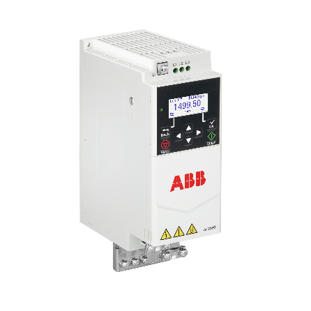 ABB ACS180 drive, featuring a compact design with a graphical user ...